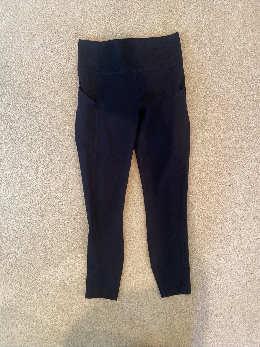 Fabletics Women’s Black Ankle Leggings S Pull On Stretch Yoga Gym